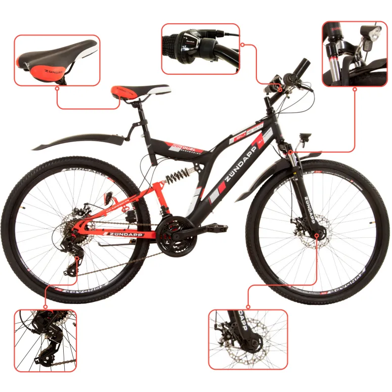 Rower Męski Górski 26 MTB Damski Tarcze Amortyzacja Młodzieżowy Oświetlenie