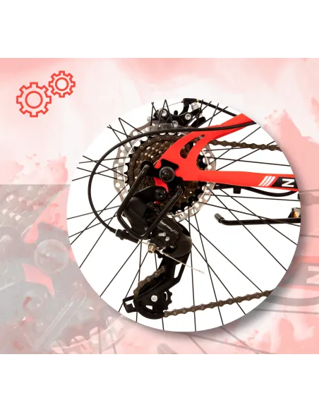 Rower Męski Górski 26 MTB Damski Tarcze Amortyzacja Młodzieżowy Oświetlenie