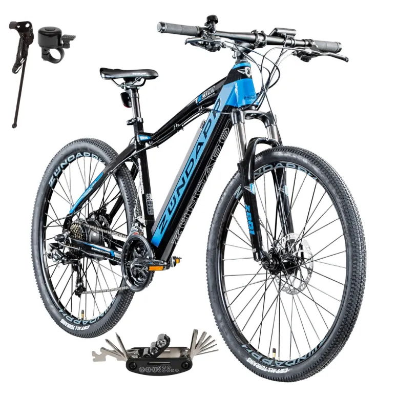 Rower Elektryczny Męski Damski Górski 27,5" Alu 250 W Amory Tarcze LCD MTB