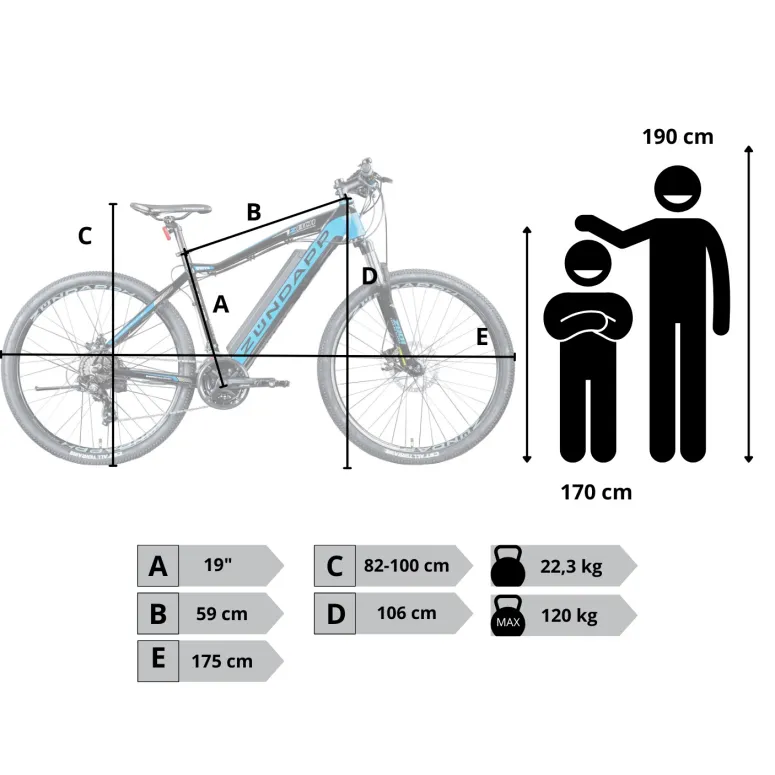 Rower Elektryczny Męski Damski Górski 27,5" Alu 250 W Amory Tarcze LCD MTB