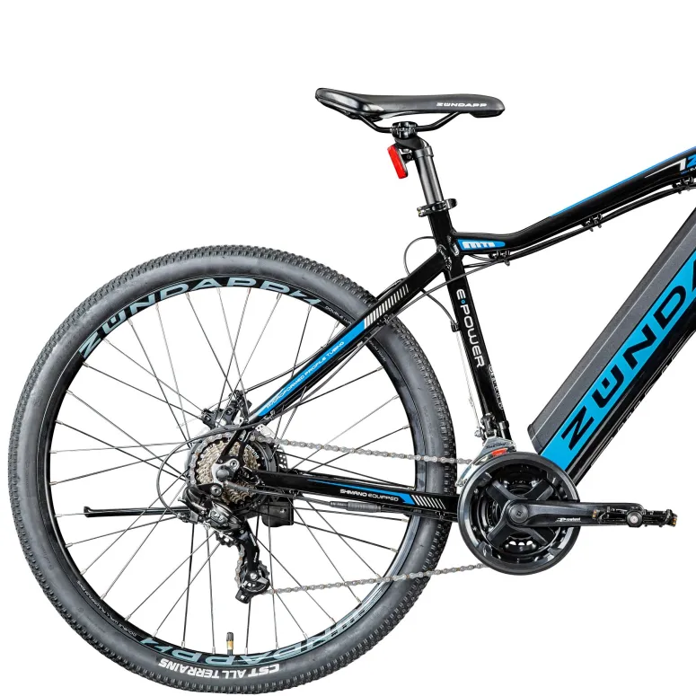 Rower Elektryczny Męski Damski Górski 27,5" Alu 250 W Amory Tarcze LCD MTB