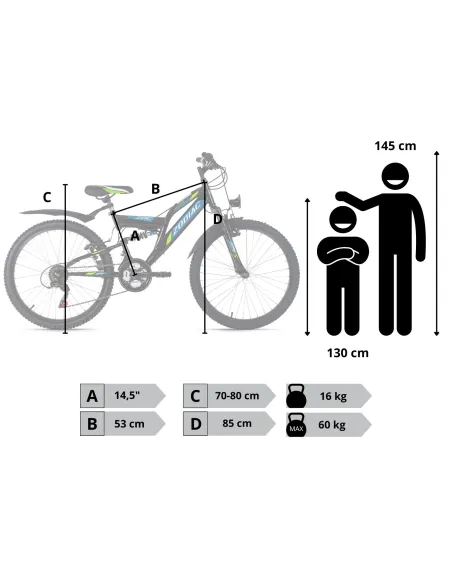 Rower Chłopięcy Górski Koła 24" Junior MTB SHIMANO Oświetlenie Dynamo Amory