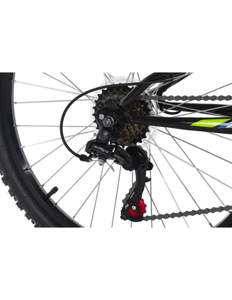 Rower Chłopięcy Górski Koła 24" Junior MTB SHIMANO Oświetlenie Dynamo Amory