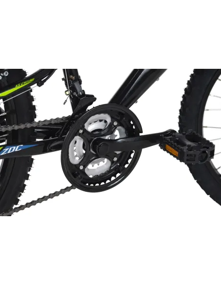 Rower Chłopięcy Górski Koła 24" Junior MTB SHIMANO Oświetlenie Dynamo Amory