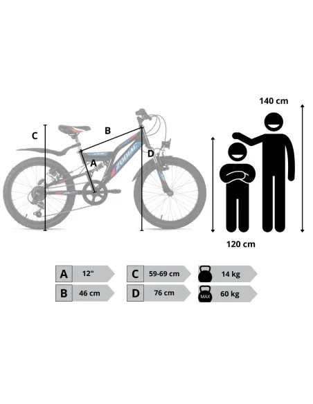 Rower Chłopięcy Dziecięcy 20" SHIMANO Błotniki Oświetlenie Dynamo Amory