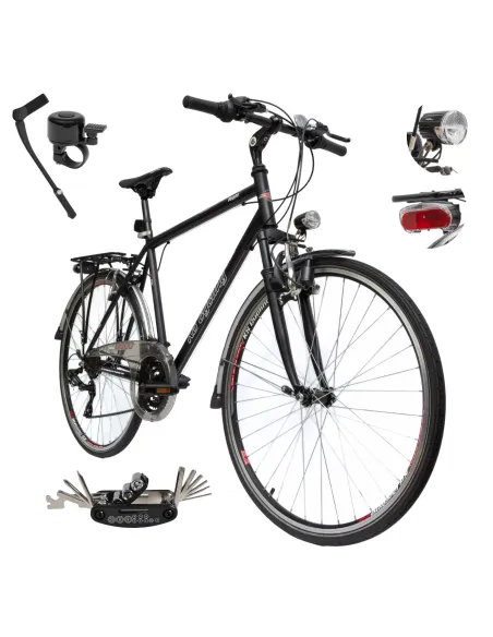 Rower Trekkingowy Męski 28" Turystyczny Revoschift Bagażnik Oświetlenie
