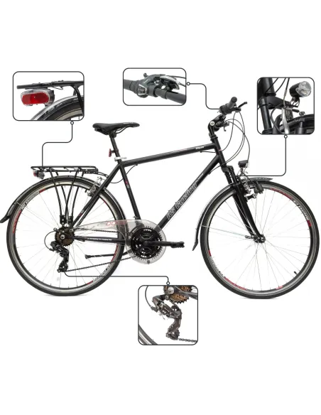 Rower Trekkingowy Męski 28" Turystyczny Revoschift Bagażnik Oświetlenie