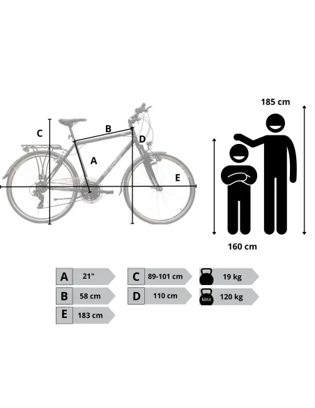 Rower Trekkingowy Męski 28" Turystyczny Revoschift Bagażnik Oświetlenie
