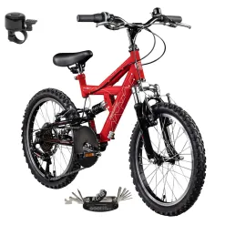 Rower Dziecięcy Chłopięcy Koła 18" Górski MTB Amortyzacja Dzwonek Odblaski