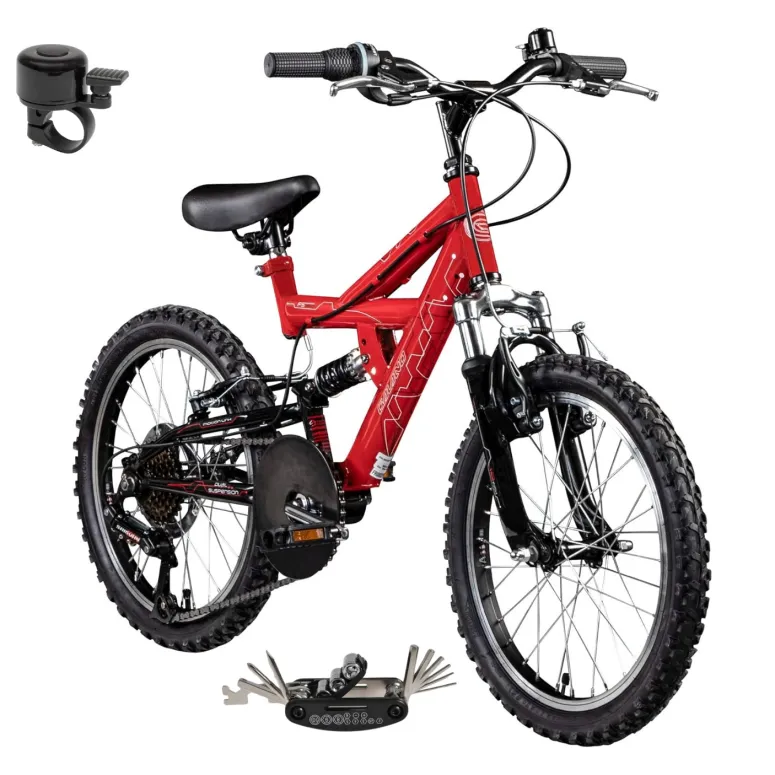 Rower Dziecięcy Chłopięcy Koła 18" Górski MTB Amortyzacja Dzwonek Odblaski