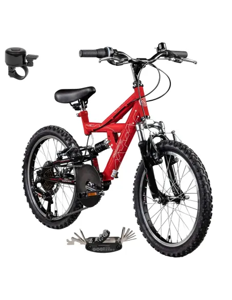 Rower Dziecięcy Chłopięcy Koła 18" Górski MTB Amortyzacja Dzwonek Odblaski