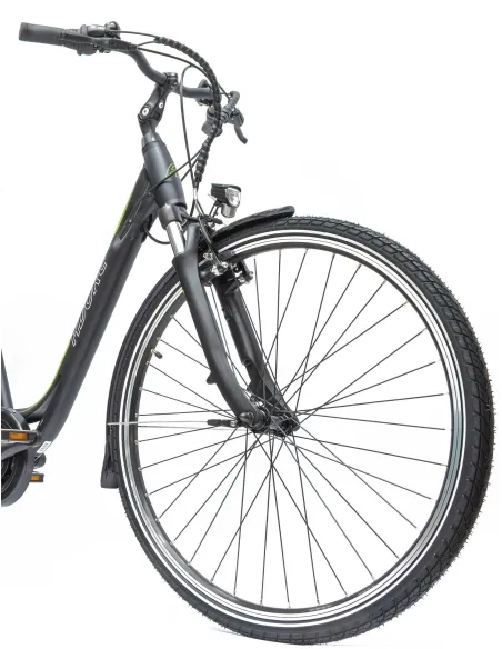 Elektryczny Rower Miejski 28 Damski Męski LED Wspomaganie 5 Tryb Aluminiowy