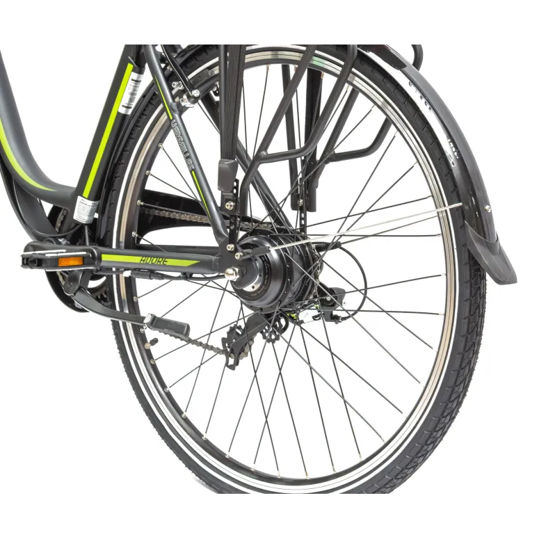 Elektryczny Rower Miejski 28 Damski Męski LED Wspomaganie 5 Tryb Aluminiowy