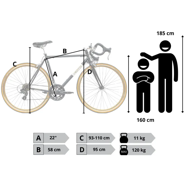 Rower Męski Szosowy Koła 28 Dual Pivot Shimano Retro Wyścigowy Kolarzówka