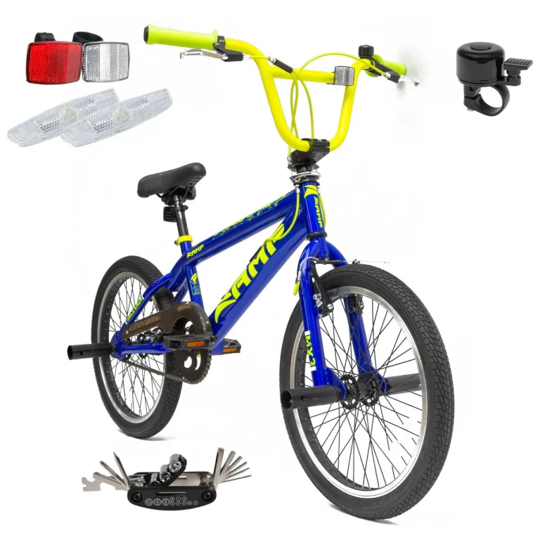 Rower BMX 20" AMP Wyczynowy Młodzieżowy Pegi x4 Rotor Kierownica 360 HIT