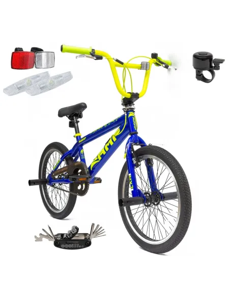 Rower BMX 20" AMP Wyczynowy Młodzieżowy Pegi x4 Rotor Kierownica 360 HIT