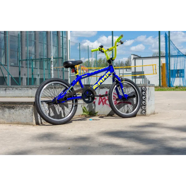 Rower BMX 20" AMP Wyczynowy Młodzieżowy Pegi x4 Rotor Kierownica 360 HIT