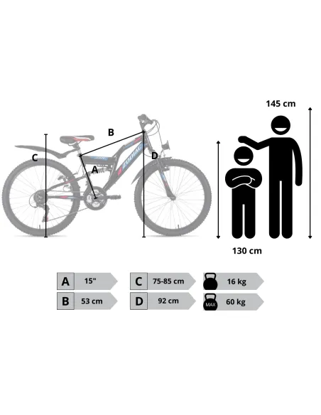 Rower Chłopięcy Górski Koła 24" Junior MTB SHIMANO Amory Oświetlenie Dynamo