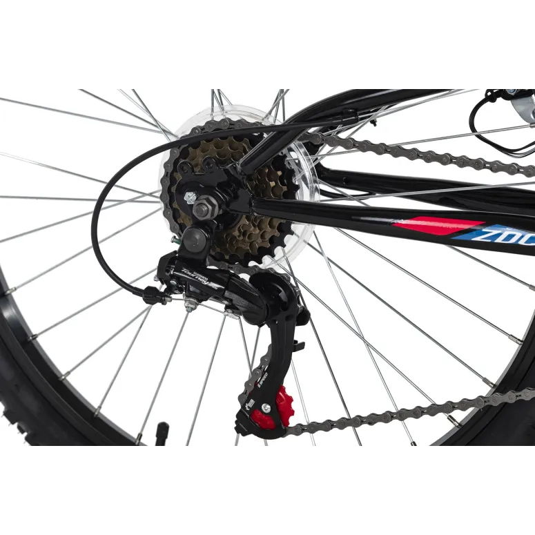 Rower Chłopięcy Górski Koła 24" Junior MTB SHIMANO Amory Oświetlenie Dynamo