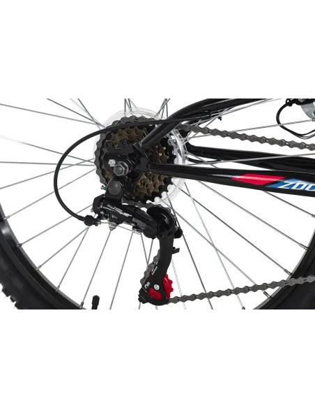 Rower Chłopięcy Górski Koła 24" Junior MTB SHIMANO Amory Oświetlenie Dynamo