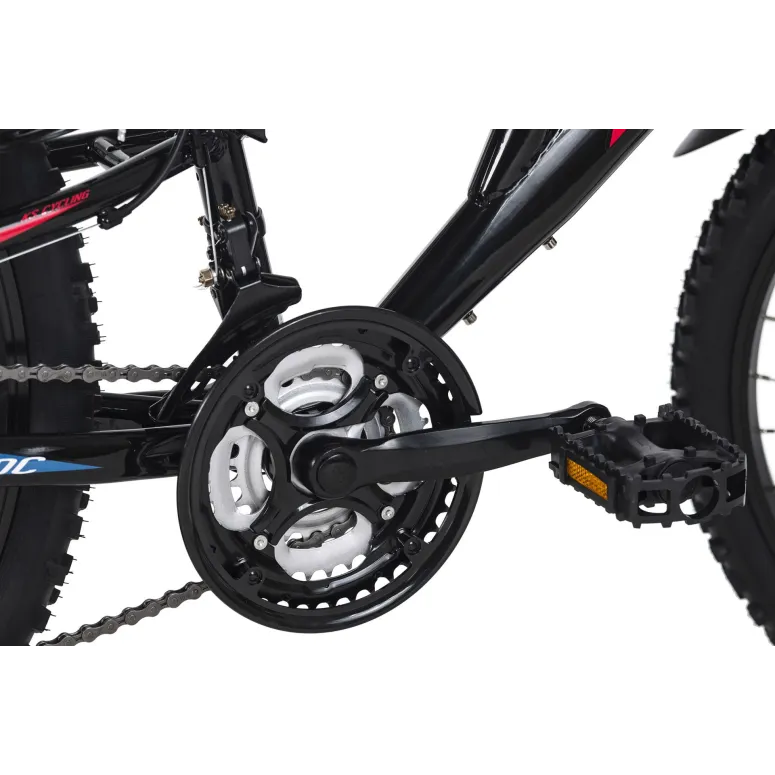 Rower Chłopięcy Górski Koła 24" Junior MTB SHIMANO Amory Oświetlenie Dynamo