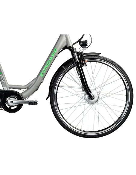 Rower Elektryczny Damski Koła 28" SHIMANO Nexus Alu 250 W LCD Amortyzacja