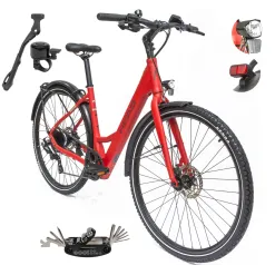 Rower Elektryczny Damski Trekkingowy 28 HEAD 250W Bafang Hydraulika Lekki