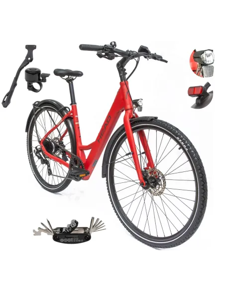 Rower Elektryczny Damski Trekkingowy 28 HEAD 250W Bafang Hydraulika Lekki