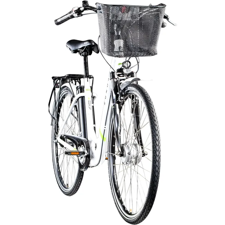 Rower Elektryczny Damski Miejski Koła 28" LCD 250 W Alu Amory SHIMANO Nexus