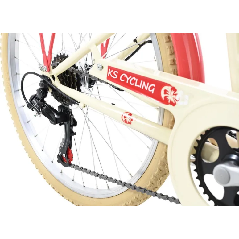 Dziewczęcy Rower Miejski Damka 24 Światła Bagażnik - 7