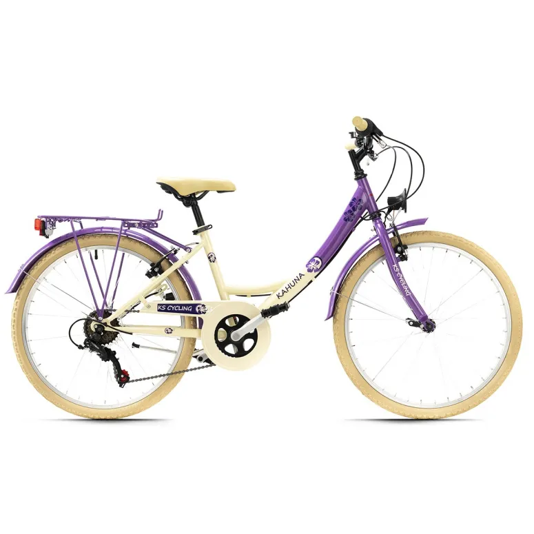 Dziewczęcy Rower Miejski Damka 24 Światła Bagażnik - 1