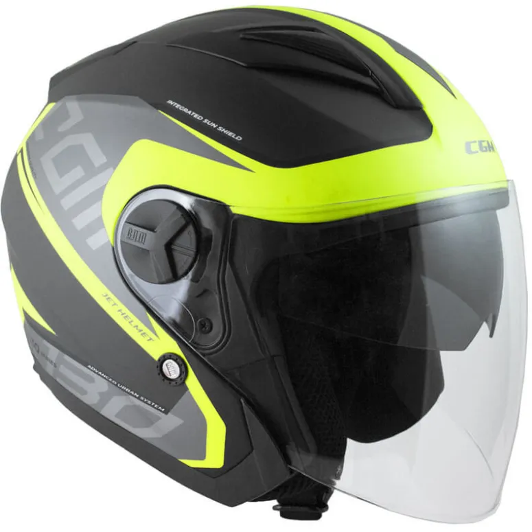 Kask Motocyklowy CGM 130s APACHE Jet r. S 55-56 cm Osłona Przeciwsłoneczna