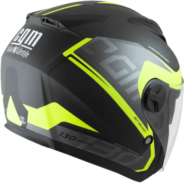 Kask Motocyklowy CGM 130s APACHE Jet r. S 55-56 cm Osłona Przeciwsłoneczna