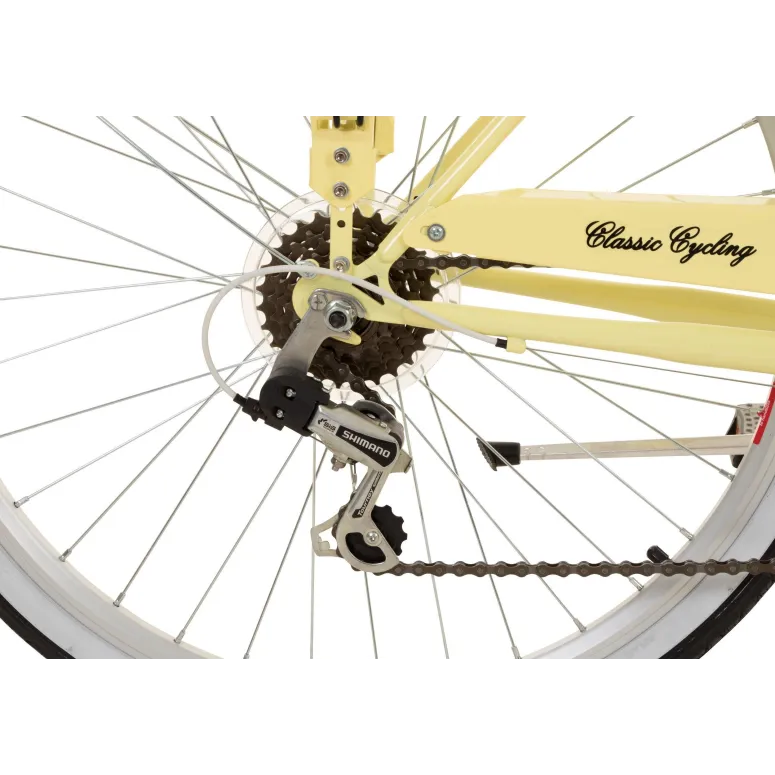 Galano Damski Rower Miejski 26 Koszyk 6 Biegów - 4