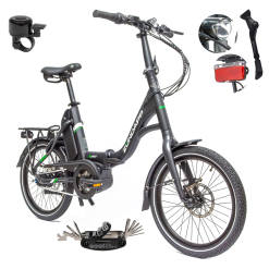 Rower Elektryczny Męski Damski Składany 20" Alu 250 W Składak SHIMANO Nexus