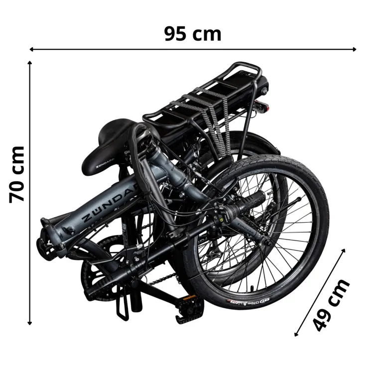 Rower Elektryczny Męski Damski Składany 20" Miejski Składak 250 W SHIMANO