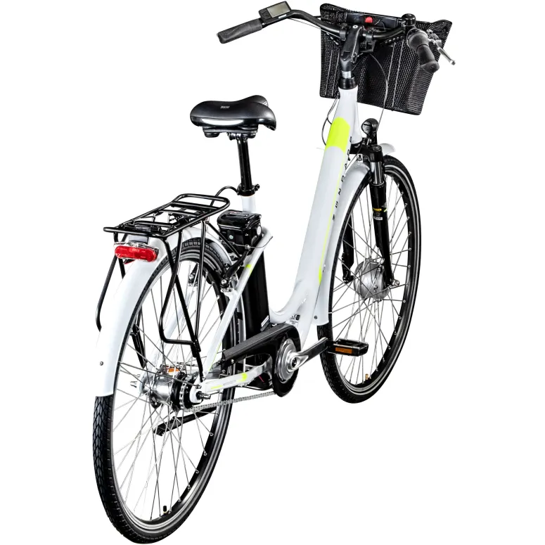 Rower Elektryczny Damski Miejski Koła 28" LCD 250 W Alu SHIMANO Nexus 2025