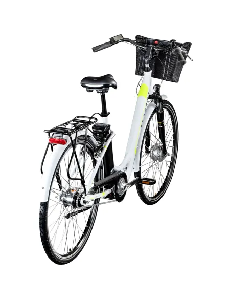 Rower Elektryczny Damski Miejski Koła 28" LCD 250 W Alu SHIMANO Nexus 2025