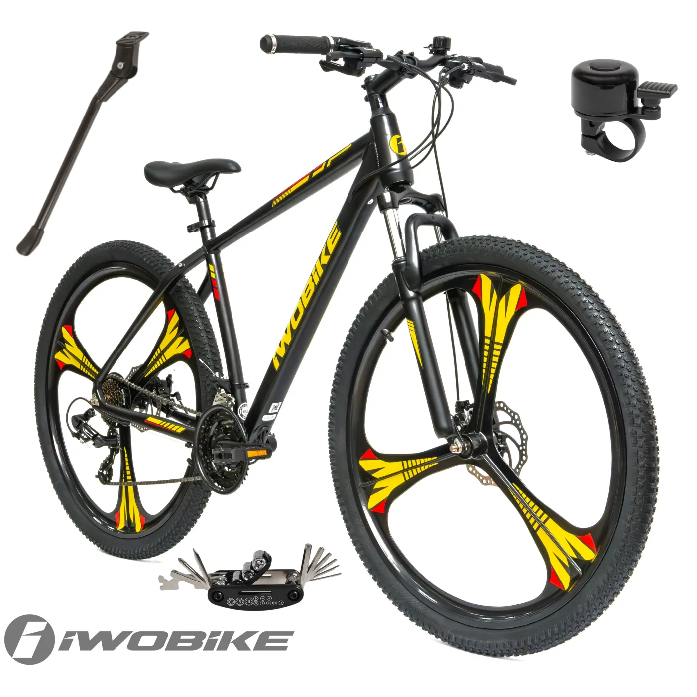 Rower Męski Górski 29 MTB Aluminium Amortyzacja Shimano IWOBIKE 2025 Stopka