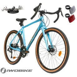 Rower Męski Gravel 27,5" Shimano Claris Tarcze Aluminium IWOBIKE 2025 Lekki