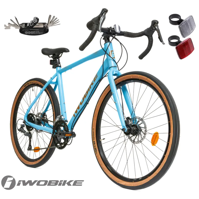 Rower Męski Gravel 27,5" Shimano Claris Tarcze Aluminium IWOBIKE 2025 Lekki