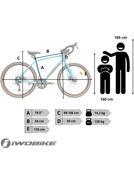 Rower Męski Gravel 27,5" Shimano Claris Tarcze Aluminium IWOBIKE 2025 Lekki