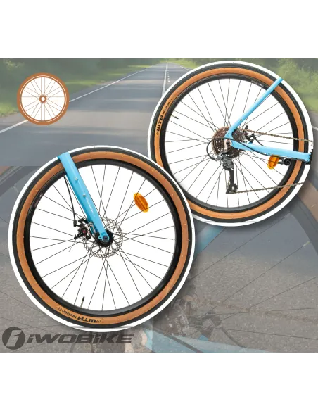 Rower Męski Gravel 27,5" Shimano Claris Tarcze Aluminium IWOBIKE 2025 Lekki