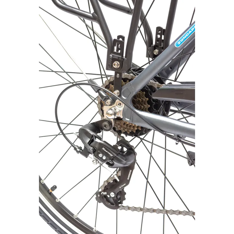 Rower Elektryczny Męski Trekkingowy 28 SHIMANO 21 Biegów 250W LCD Aluminium