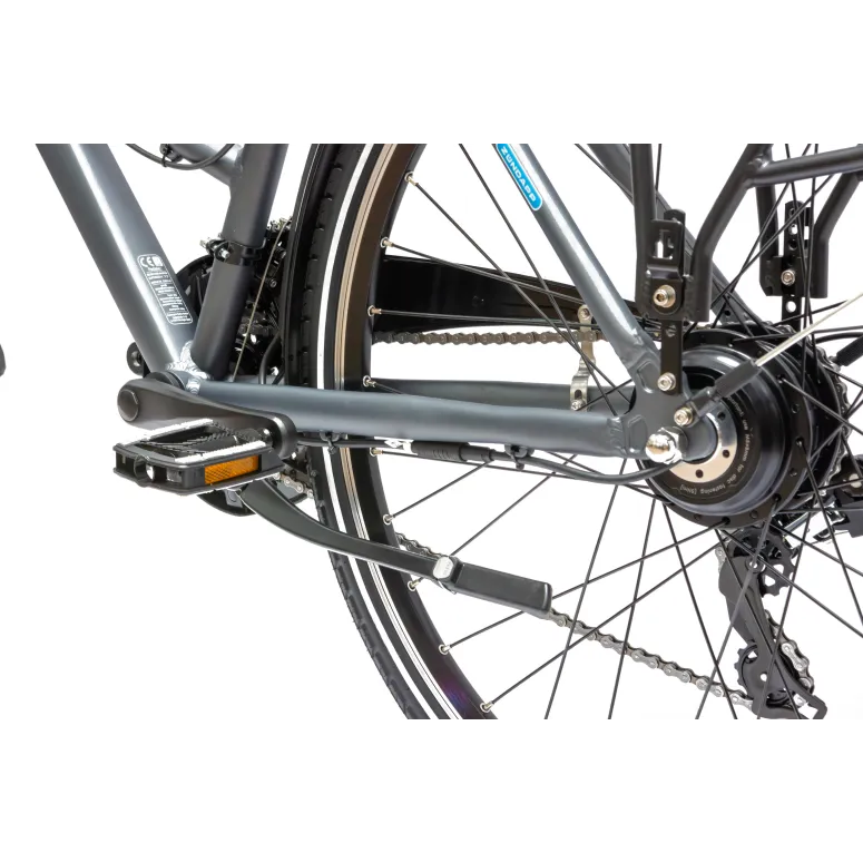 Rower Elektryczny Męski Trekkingowy 28 SHIMANO 21 Biegów 250W LCD Aluminium