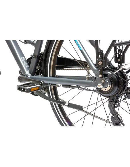 Rower Elektryczny Męski Trekkingowy 28 SHIMANO 21 Biegów 250W LCD Aluminium