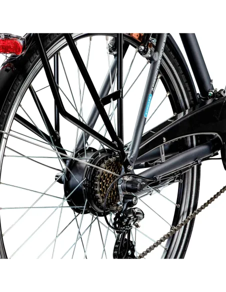 Rower Elektryczny Męski 28 Trekkingowy SHIMANO 250 W Aluminium Amortyzacja