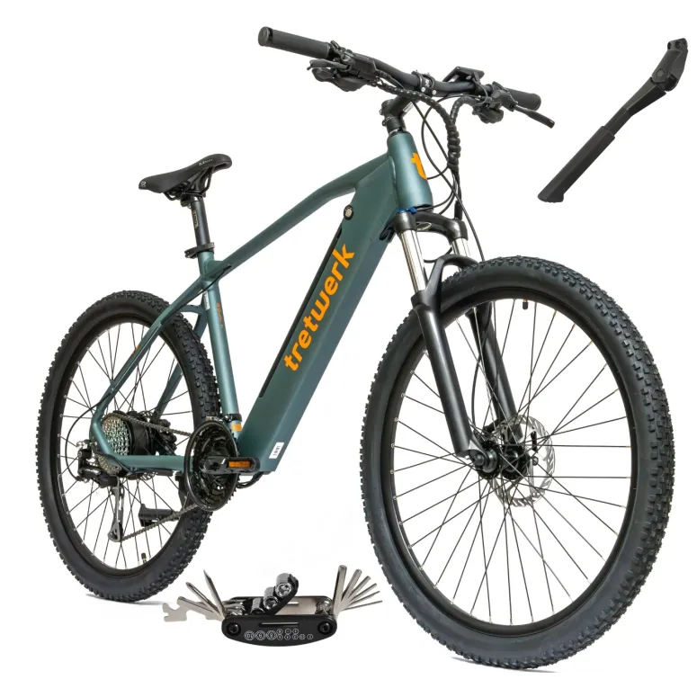 Rower Elektryczny Męski Damski Górski 27,5" MTB Shimano Alivio 250 W LCD