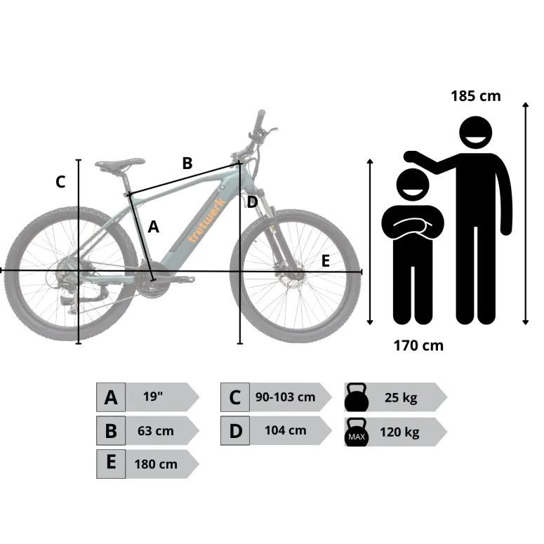 Rower Elektryczny Męski Damski Górski 27,5" MTB Shimano Alivio 250 W LCD