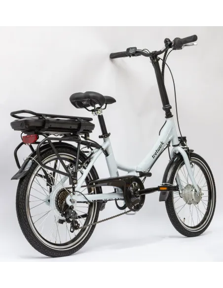 Rower Elektryczny Męski Damski Składany 20" SHIMANO Alu Składak 250 W LED